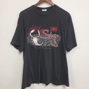 Vintage Mens 90S NWO Wrestling Shirt Size XL Sting New World Order 1998 Distress